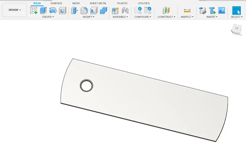 Fusion 360 Blank Tag