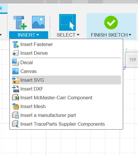 Insert SVG in Fusion 360