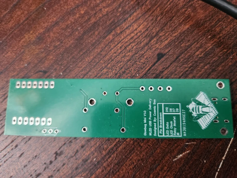 Glowbug Mini PCB Back