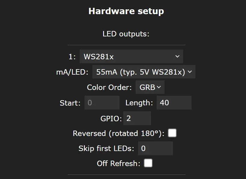 Light Config