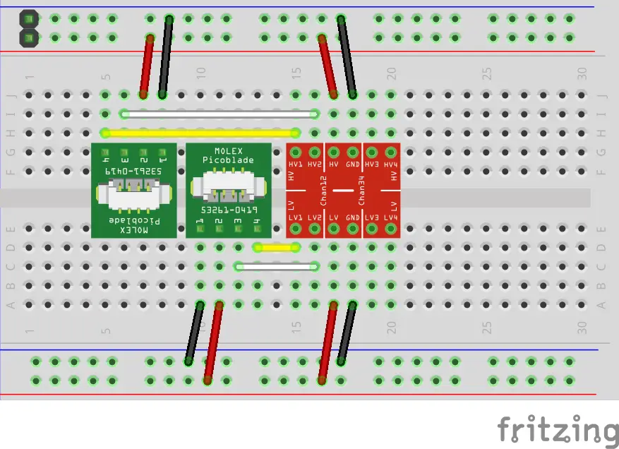 Level Shift Fritzing